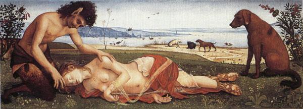 Piero di Cosimo Satyr Mourning over a Nymph oil painting image
